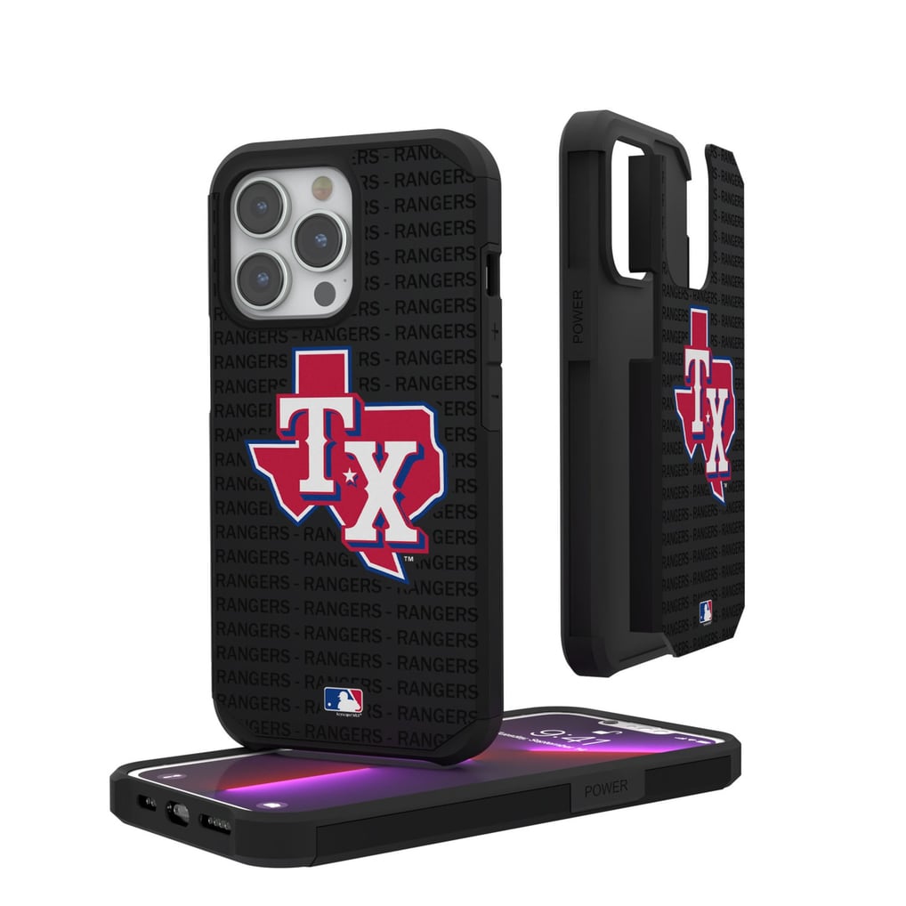 Texas Rangers State Logo iPhone Text Backdrop Rugged Case