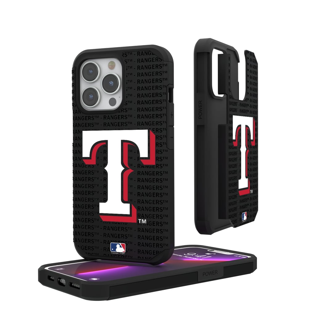 Texas Rangers Text Backdrop iPhone Rugged Case