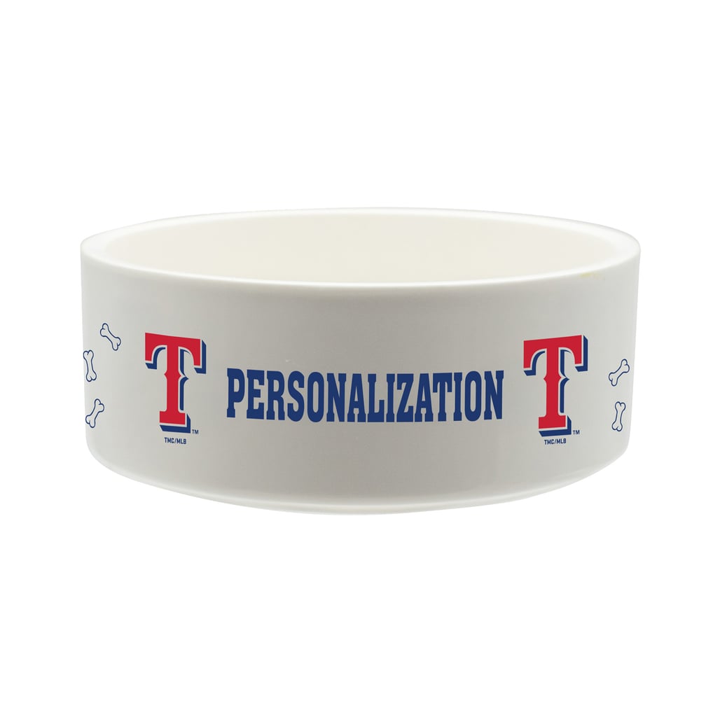 Texas Rangers The Memory Company 35oz. Personalized Ceramic Pet Bowl