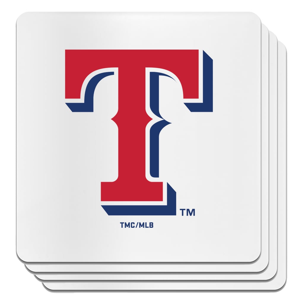 Texas Rangers The Memory Company Square Ceramic Coaster Set