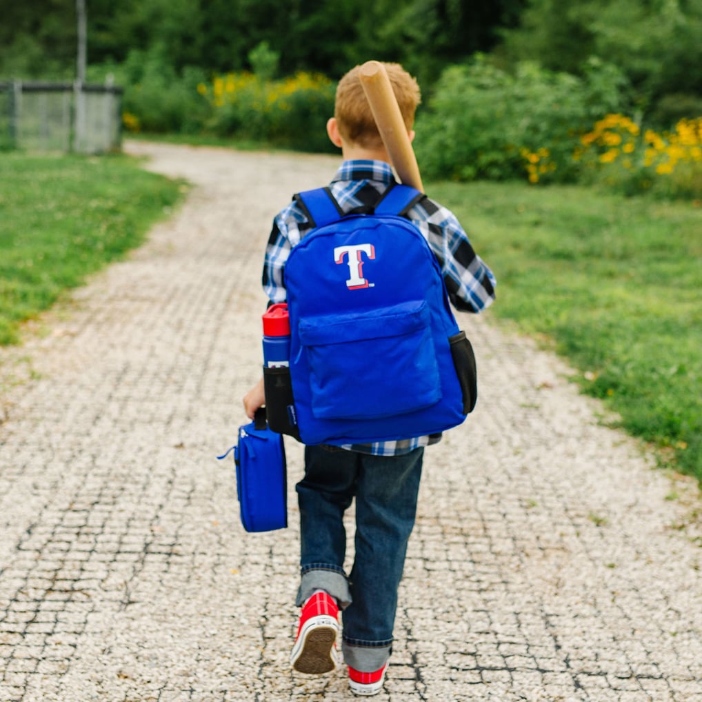  Texas Rangers Wildkin Lunch Box & Backpack 2-Piece Set