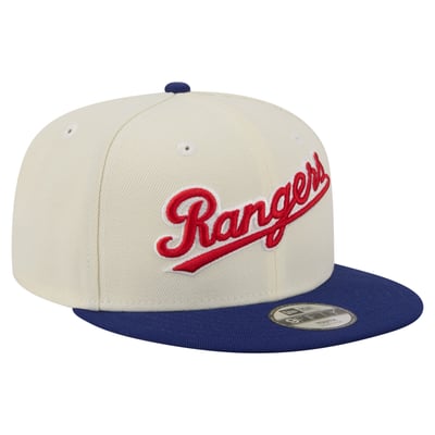  Texas Rangers New Era Youth Two-Tone 9FIFTY Snapback Hat - White