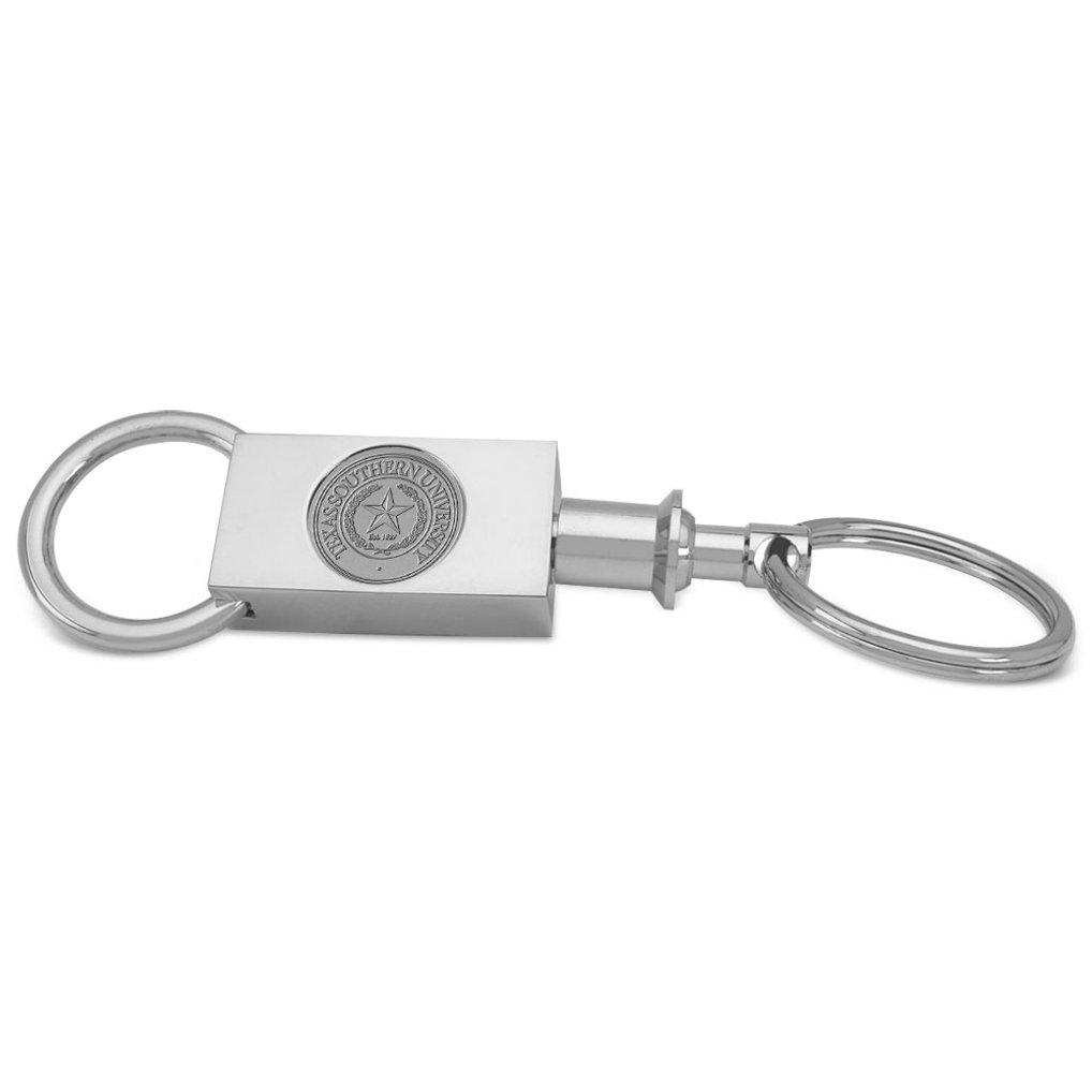 Texas Southern Tigers Personalized Key Ring - Silver