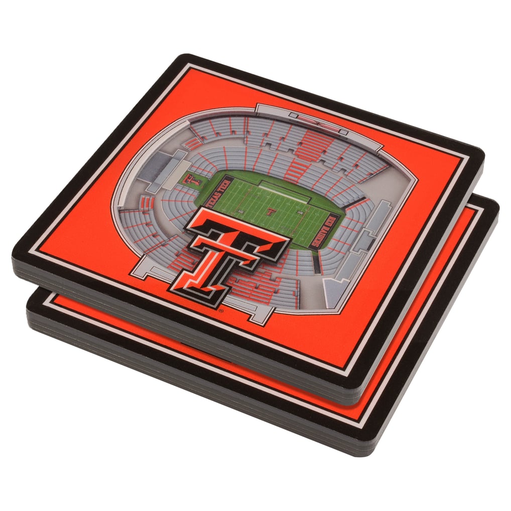Texas Tech Red Raiders IDNA Red 3D StadiumViews Coasters
