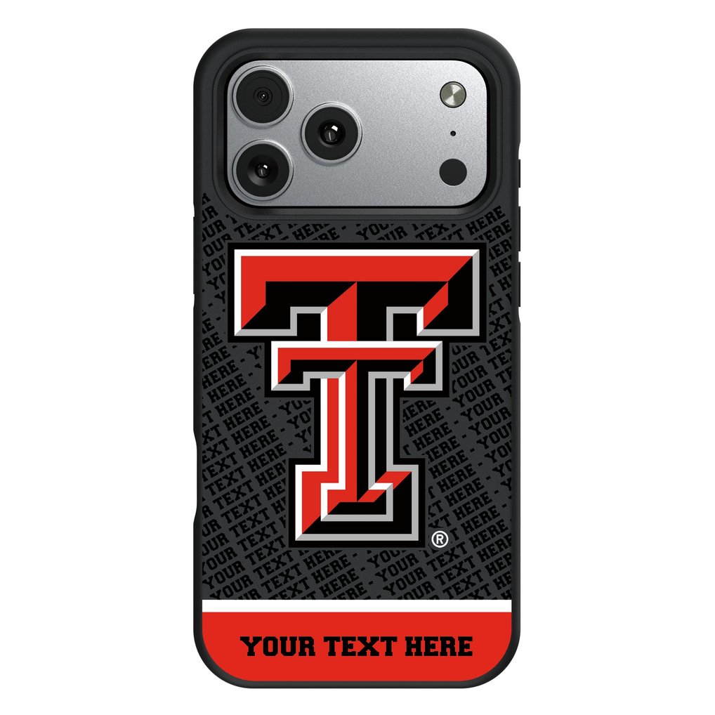 Texas Tech Red Raiders Keyscaper Personalized Bump Case with 8.2ft Drop Protection