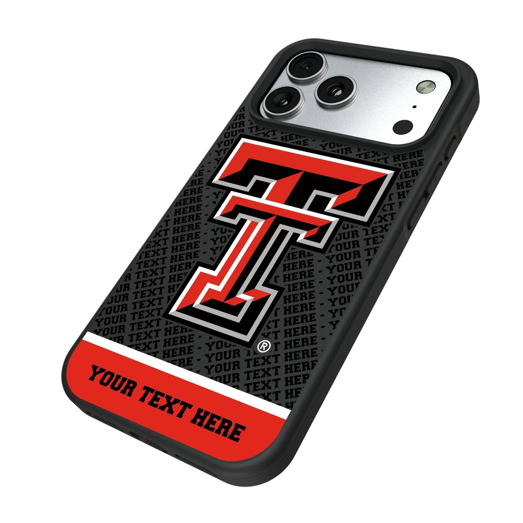 Texas Tech Red Raiders Keyscaper Personalized Bump Case with 8.2ft Drop Protection