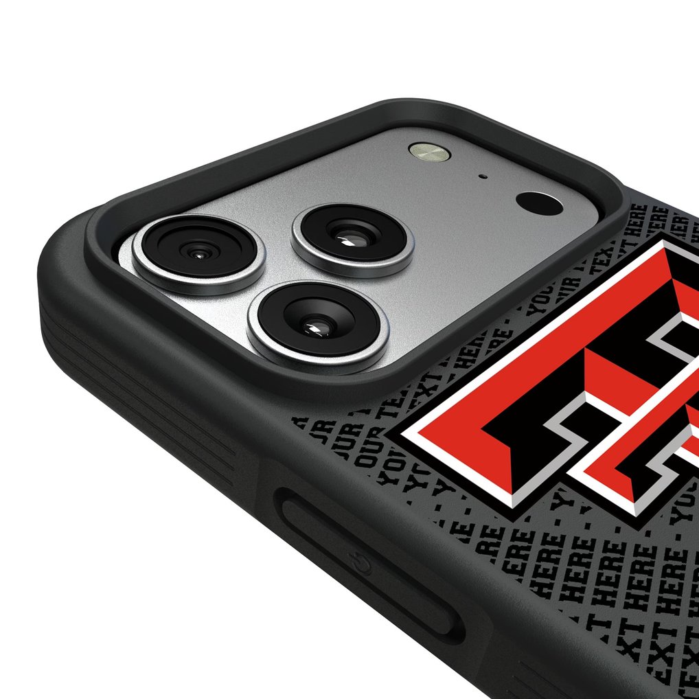 Texas Tech Red Raiders Keyscaper Personalized Bump Case with 8.2ft Drop Protection