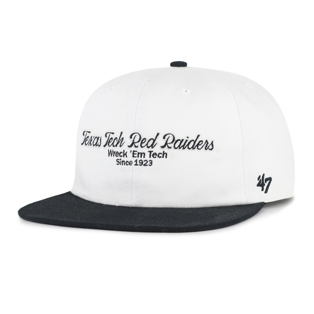 Texas Tech Red Raiders '47 Script Stack Relaxed Captain Adjustable Hat - White/Red