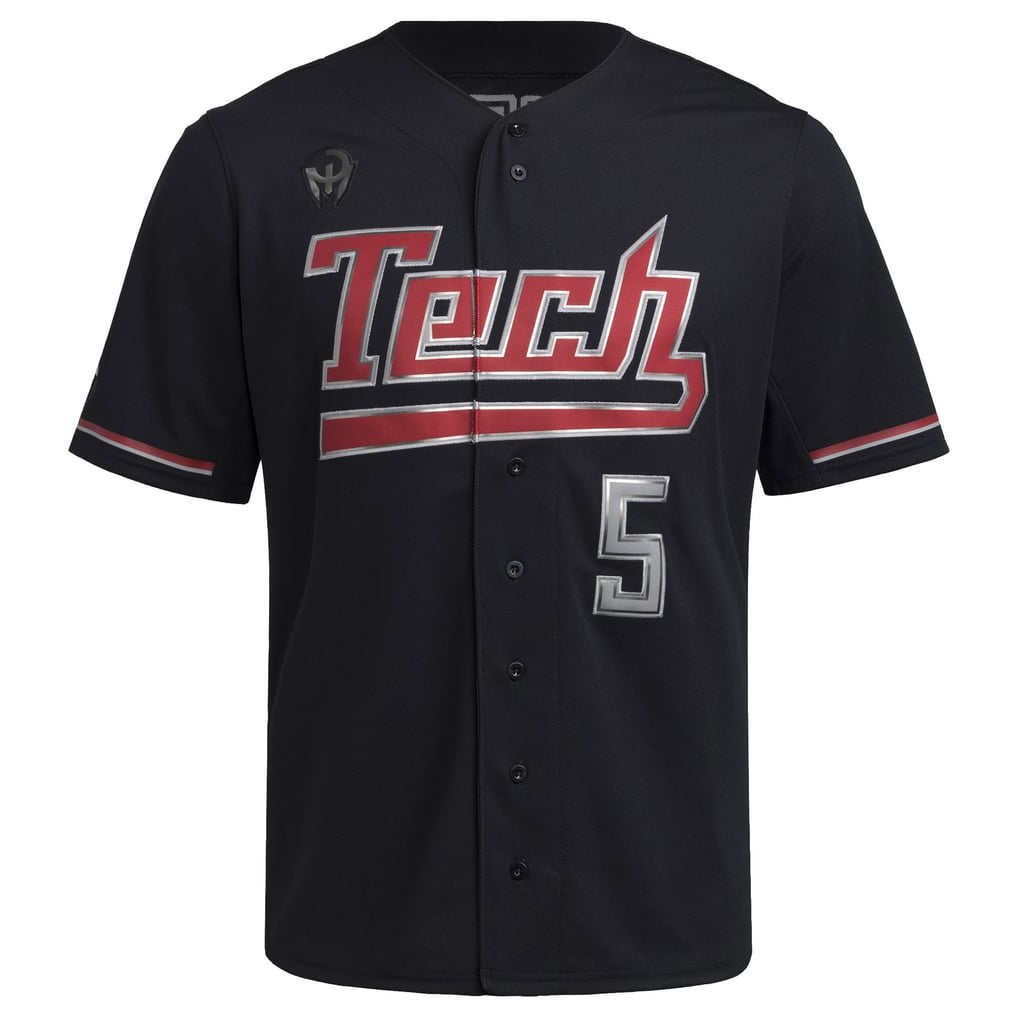 Patrick Mahomes Texas Tech Red Raiders adidas Replica Baseball Jersey - Black