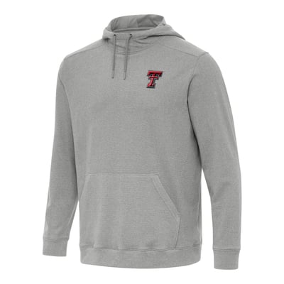 Texas Tech Red Raiders Antigua Cloud Pullover Hoodie - Heather Gray