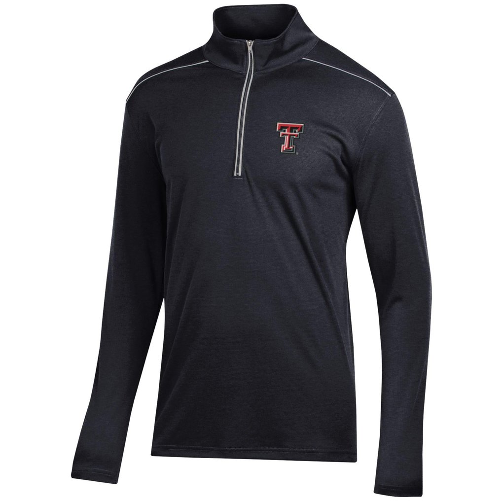 Texas Tech Red Raiders Classic Jacquard Quarter-Zip Pullover Top - Black