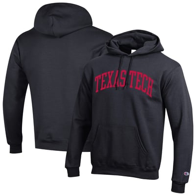  Texas Tech Red Raiders Champion Basic Arch Fleece Pullover Hoodie - Black