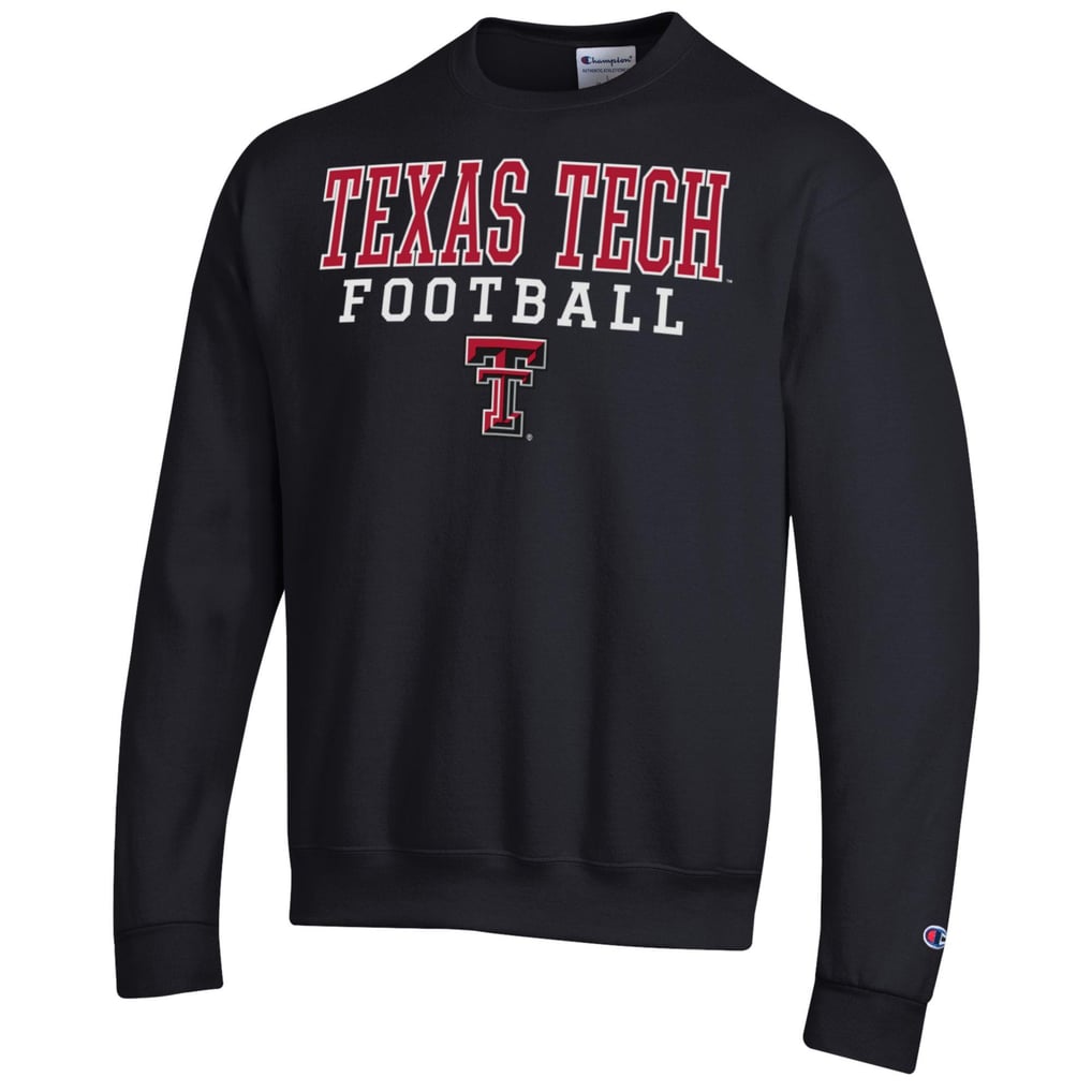 Texas Tech Red Raiders Champion Football Stacked Pullover Sweatshirt - Black