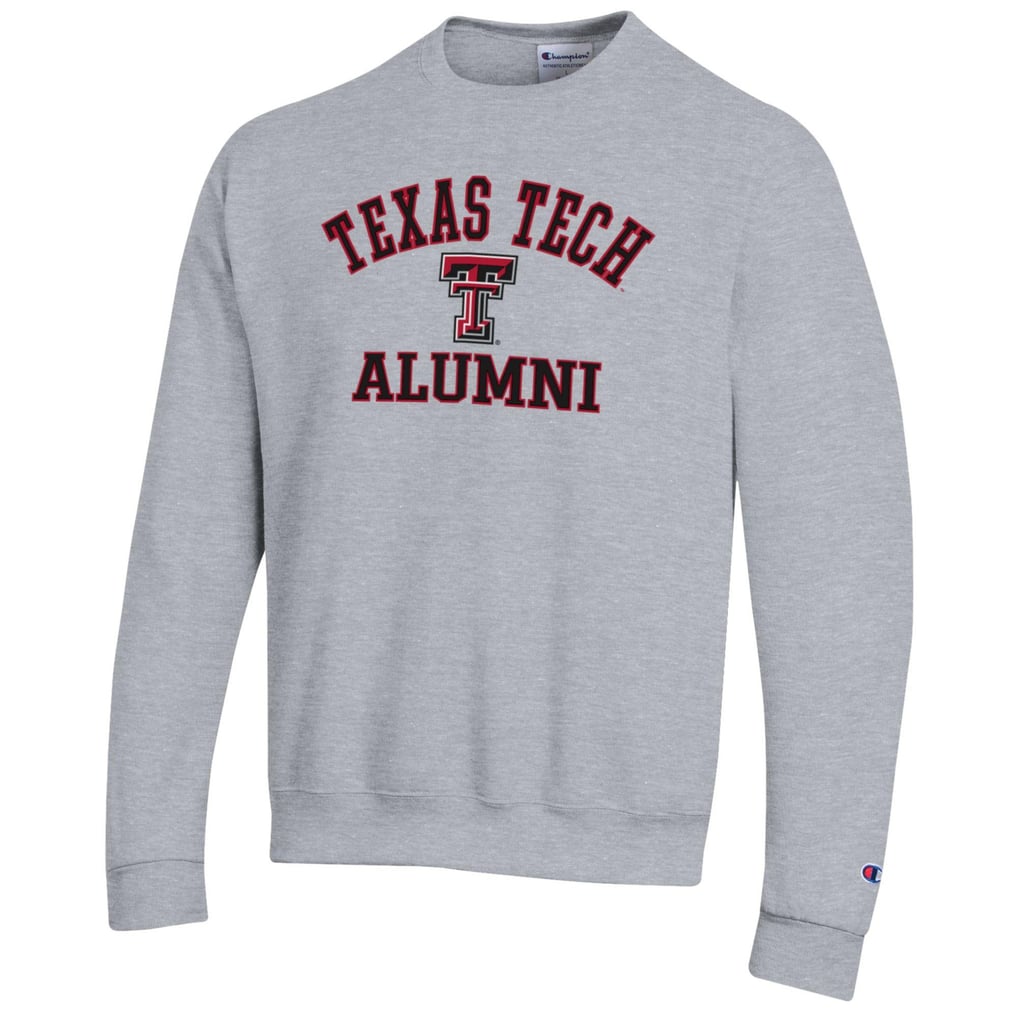  Texas Tech Red Raiders Champion Alumni Logo Arch Pullover Sweatshirt - Gray