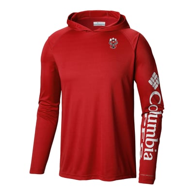 Texas Tech Red Raiders Columbia Terminal Tackle Omni-Shade Lightweight Pullover Hoodie - Red