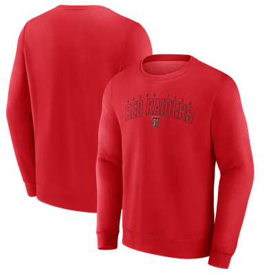 Texas Tech Red Raiders Arch Fleece Pullover Sweatshirt - Red
