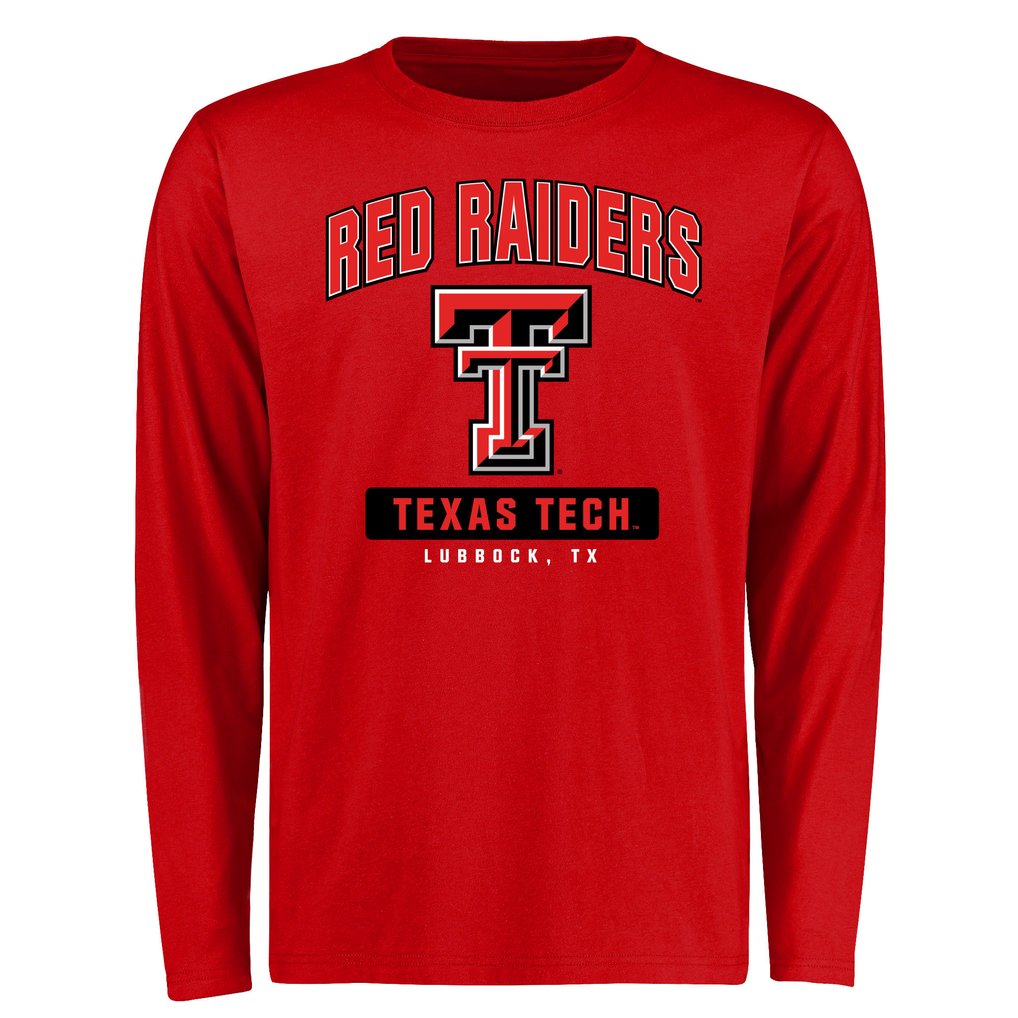 Texas Tech Red Raiders Campus Icon Long Sleeve T-Shirt - Red