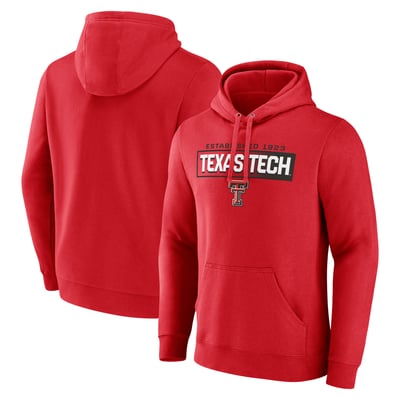 Texas Tech Red Raiders Down the Field Pullover Hoodie - Red