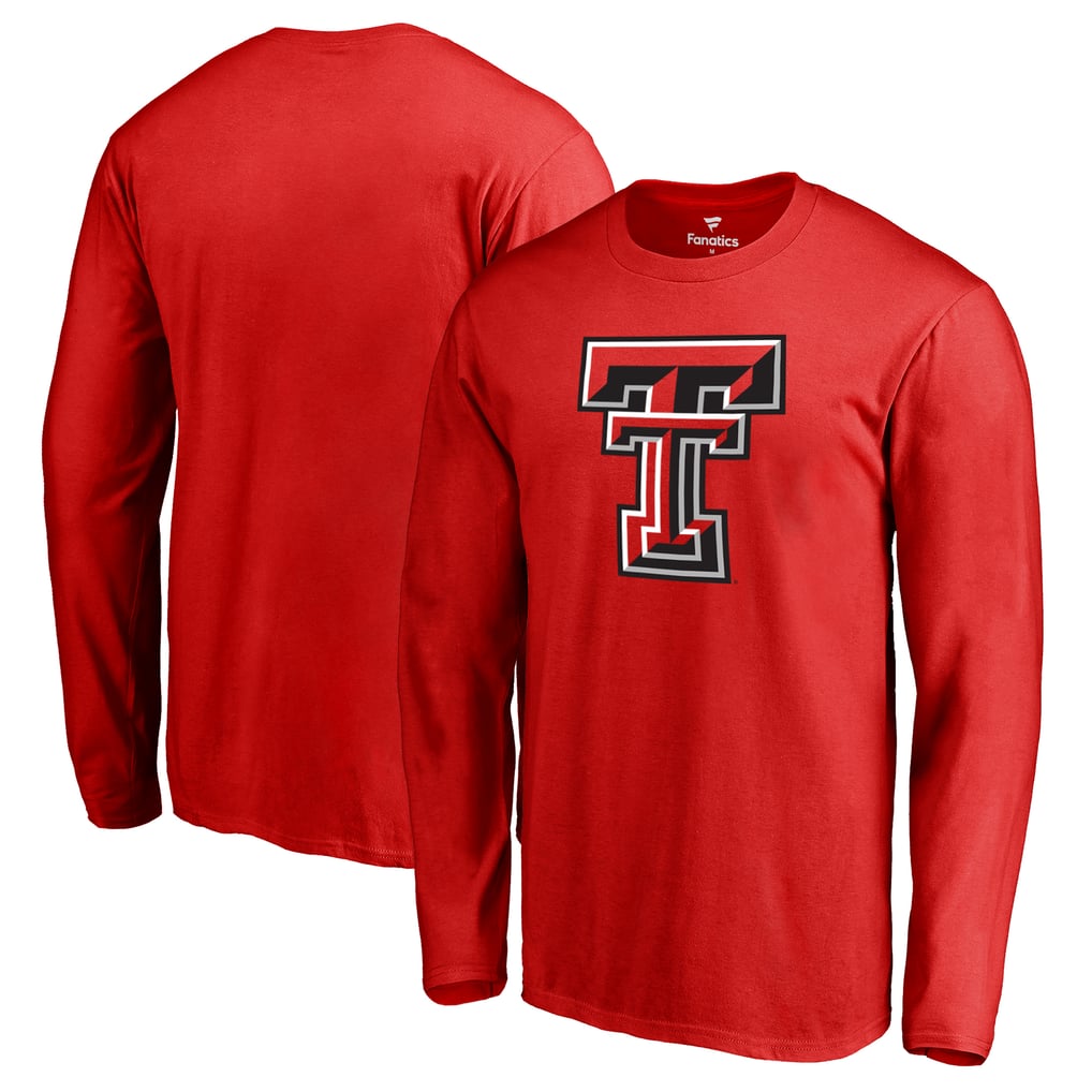Texas Tech Red Raiders Primary Logo Long Sleeve T-Shirt - Red