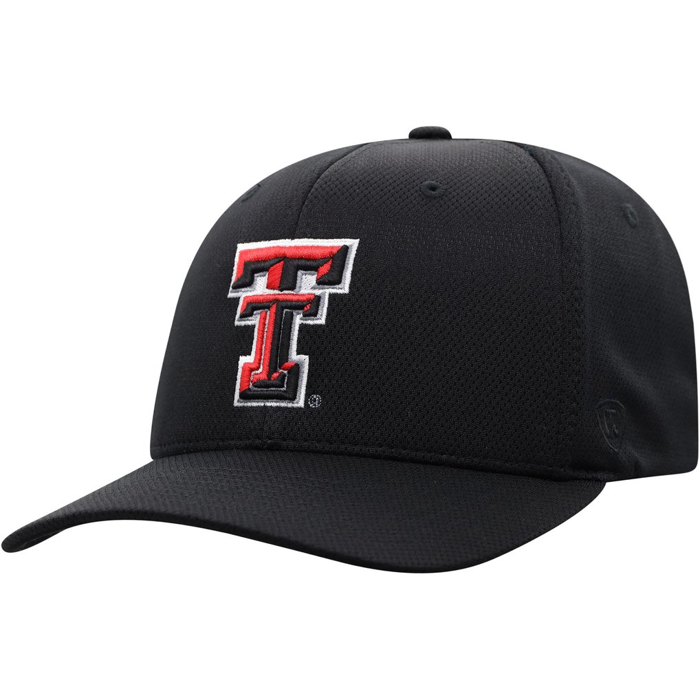 Texas Tech Red Raiders Top of the World Reflex Logo Flex Hat - Black