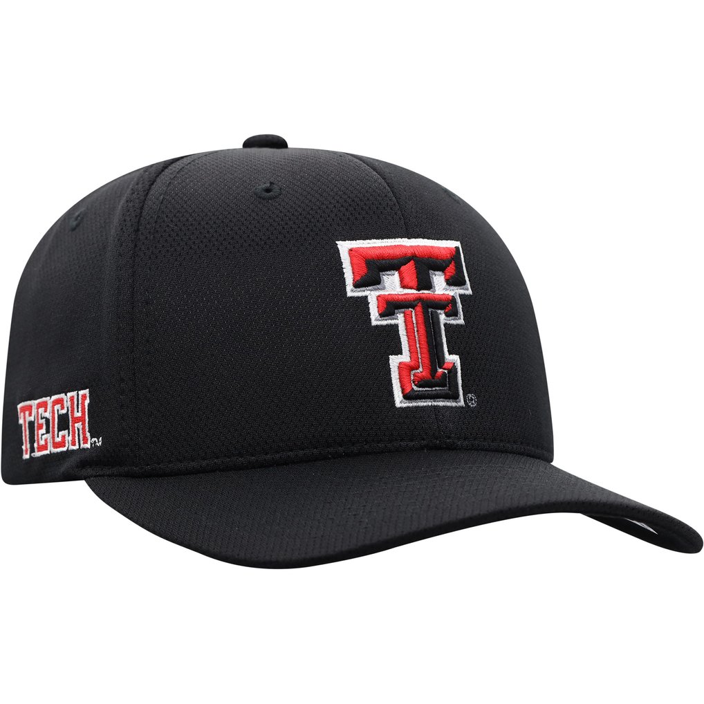 Texas Tech Red Raiders Top of the World Reflex Logo Flex Hat - Black
