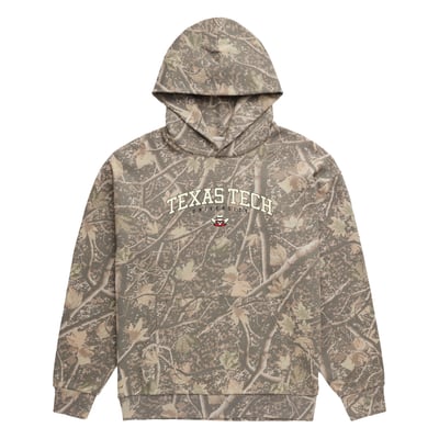 Texas Tech Red Raiders Uscape Apparel Back Bay Fleece Hoodie - Camo