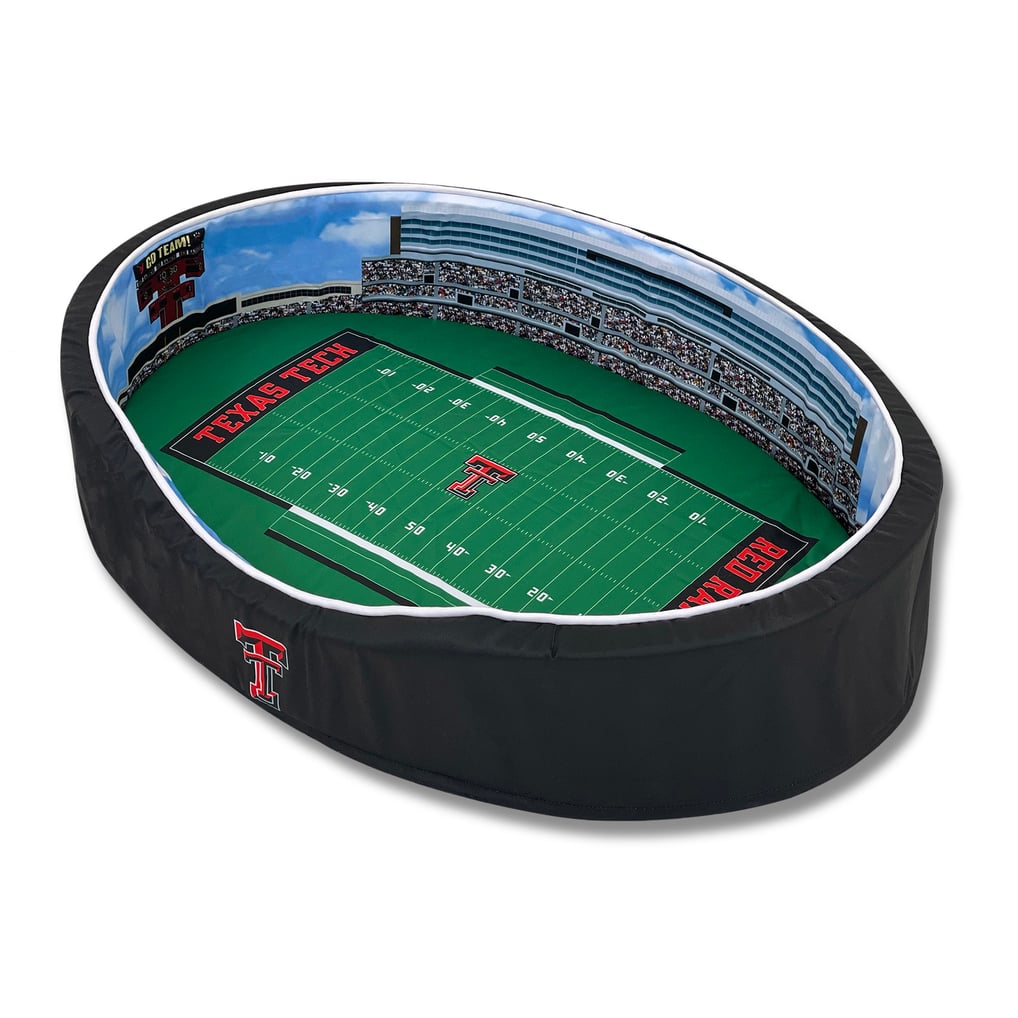 Texas Tech Red Raiders 7'' x 22'' x 34'' Medium Stadium Oval Dog Bed - Red/Black