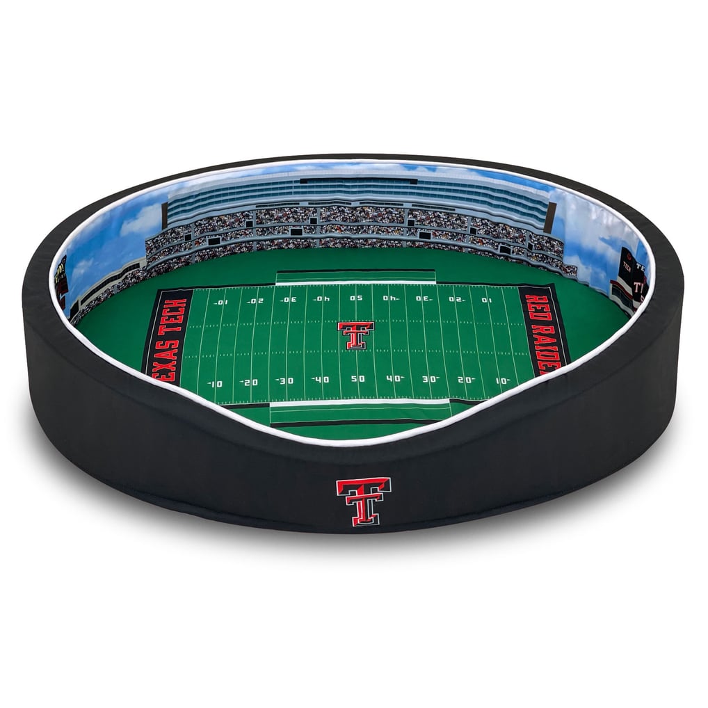 Texas Tech Red Raiders 7'' x 22'' x 34'' Medium Stadium Oval Dog Bed - Red/Black