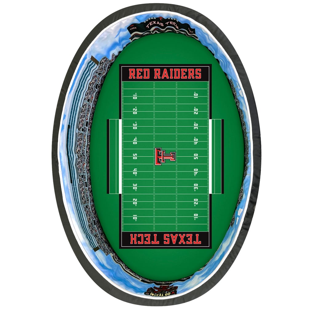 Texas Tech Red Raiders 7'' x 22'' x 34'' Medium Stadium Oval Dog Bed - Red/Black