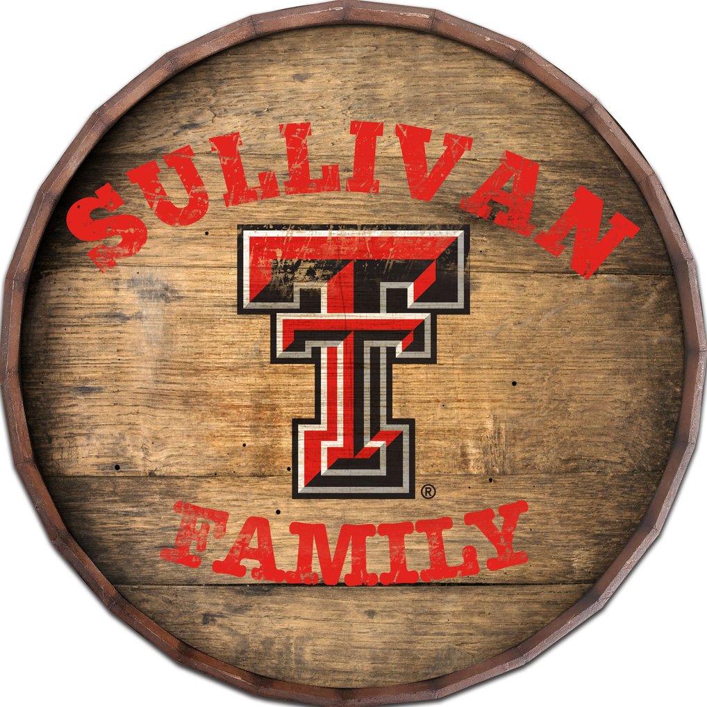 Texas Tech Red Raiders 24" Personalized Barrel Top