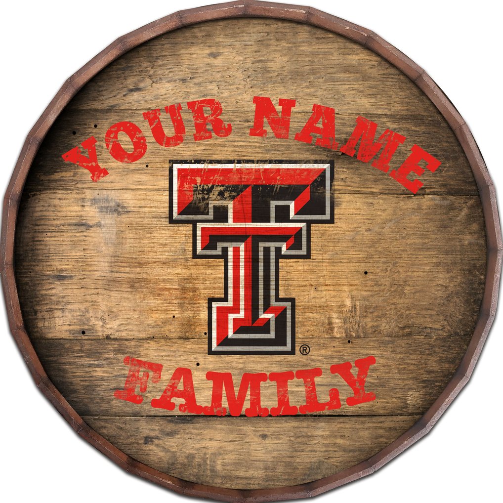 Texas Tech Red Raiders 24" Personalized Barrel Top