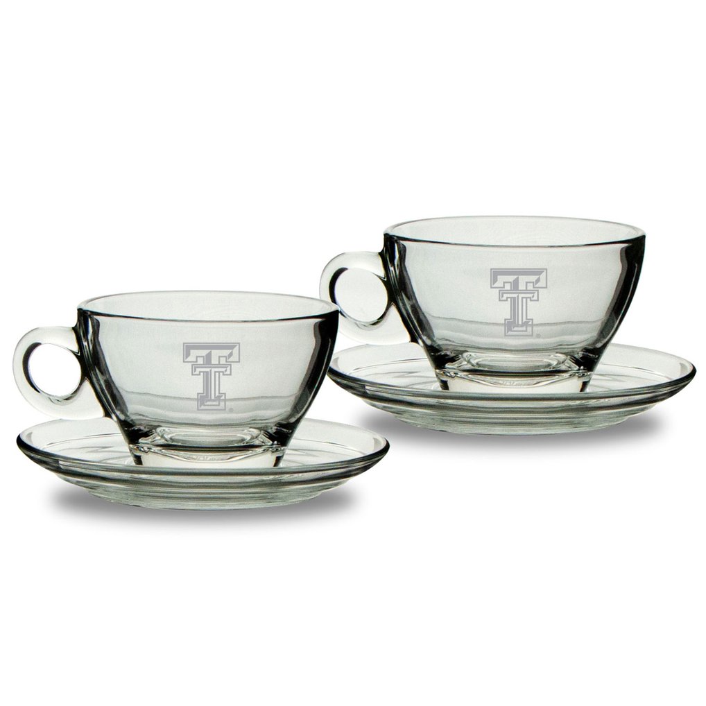 Texas Tech Red Raiders 9oz. Two-Piece Café Latte Mug & Saucer Set