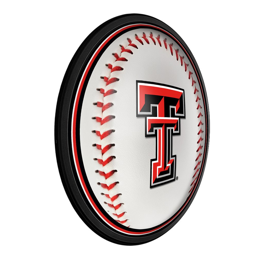 Texas Tech Red Raiders Baseball 18'' Round Slimline Illuminated Wall Sign