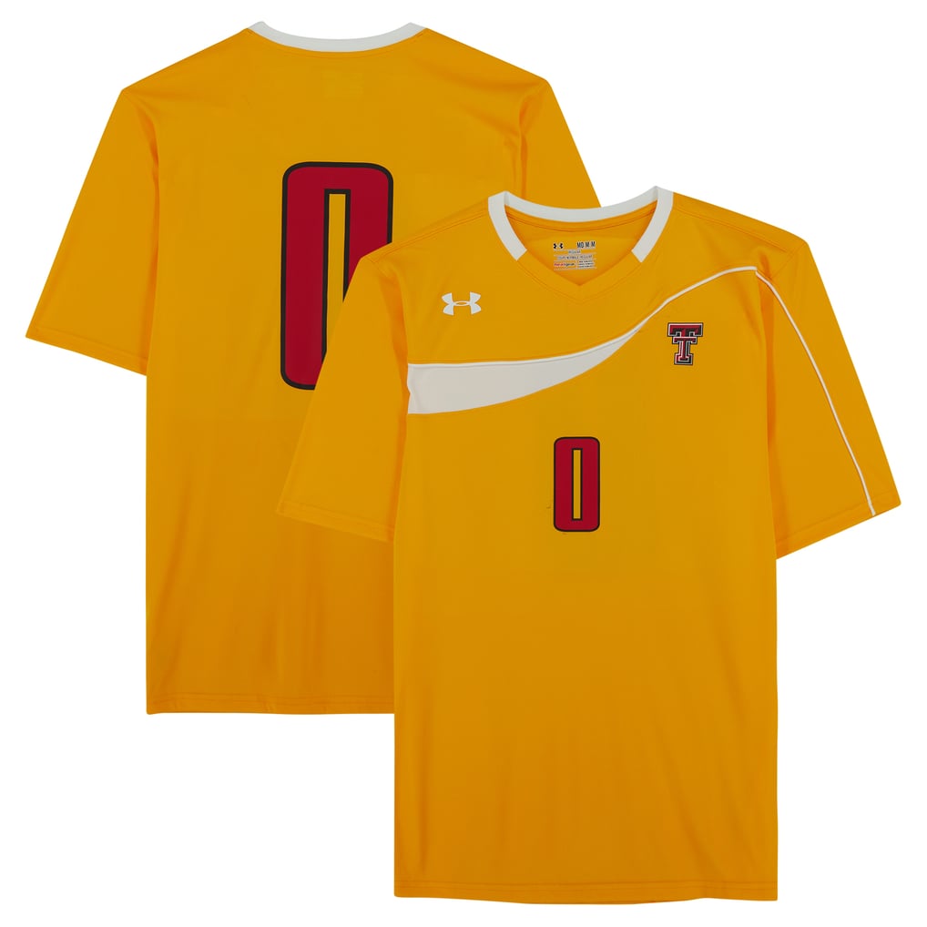 Texas Tech Red Raiders Fanatics Authentic Team-Issued #0 Yellow Jersey from the Athletics Program