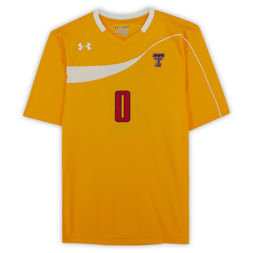 Texas Tech Red Raiders Fanatics Authentic Team-Issued #0 Yellow Jersey from the Athletics Program