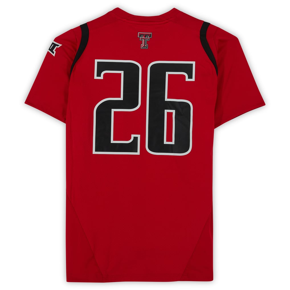 Texas Tech Red Raiders Fanatics Authentic Team-Issued #26 Red Jersey from the Athletics Program