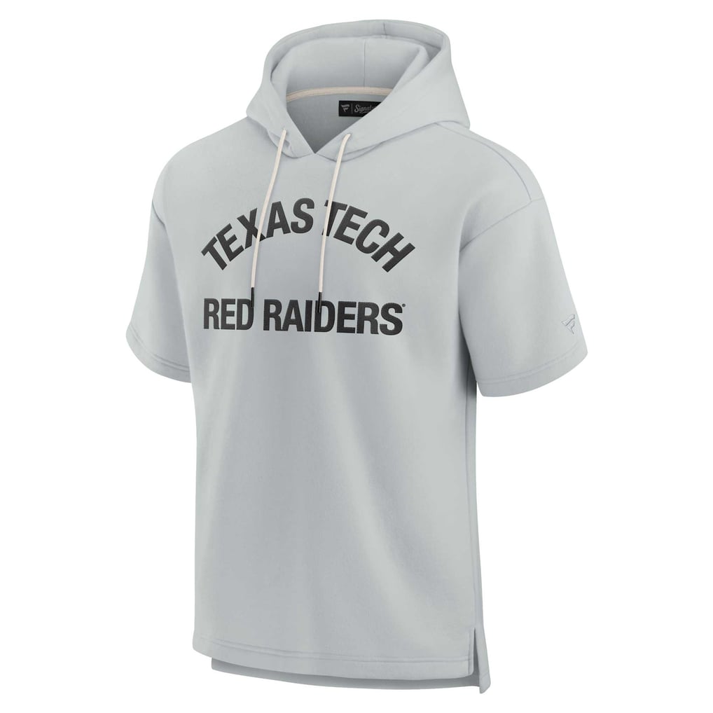 Texas Tech Red Raiders Fanatics Unisex Elements Super Soft Fleece Short Sleeve Pullover Hoodie - Gray