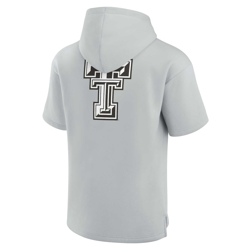 Texas Tech Red Raiders Fanatics Unisex Elements Super Soft Fleece Short Sleeve Pullover Hoodie - Gray