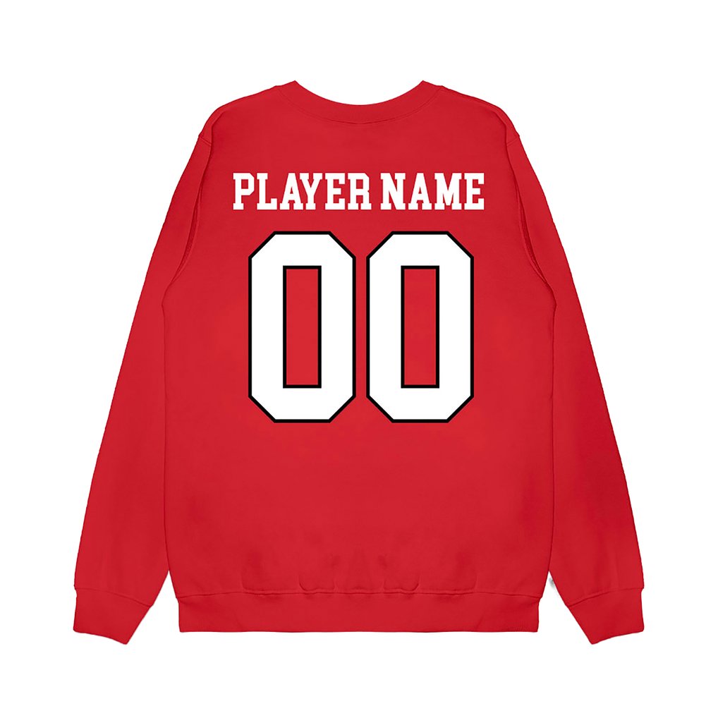 Texas Tech Red Raiders Unisex NIL Pick-A-Player Softball Sweatshirt - Red