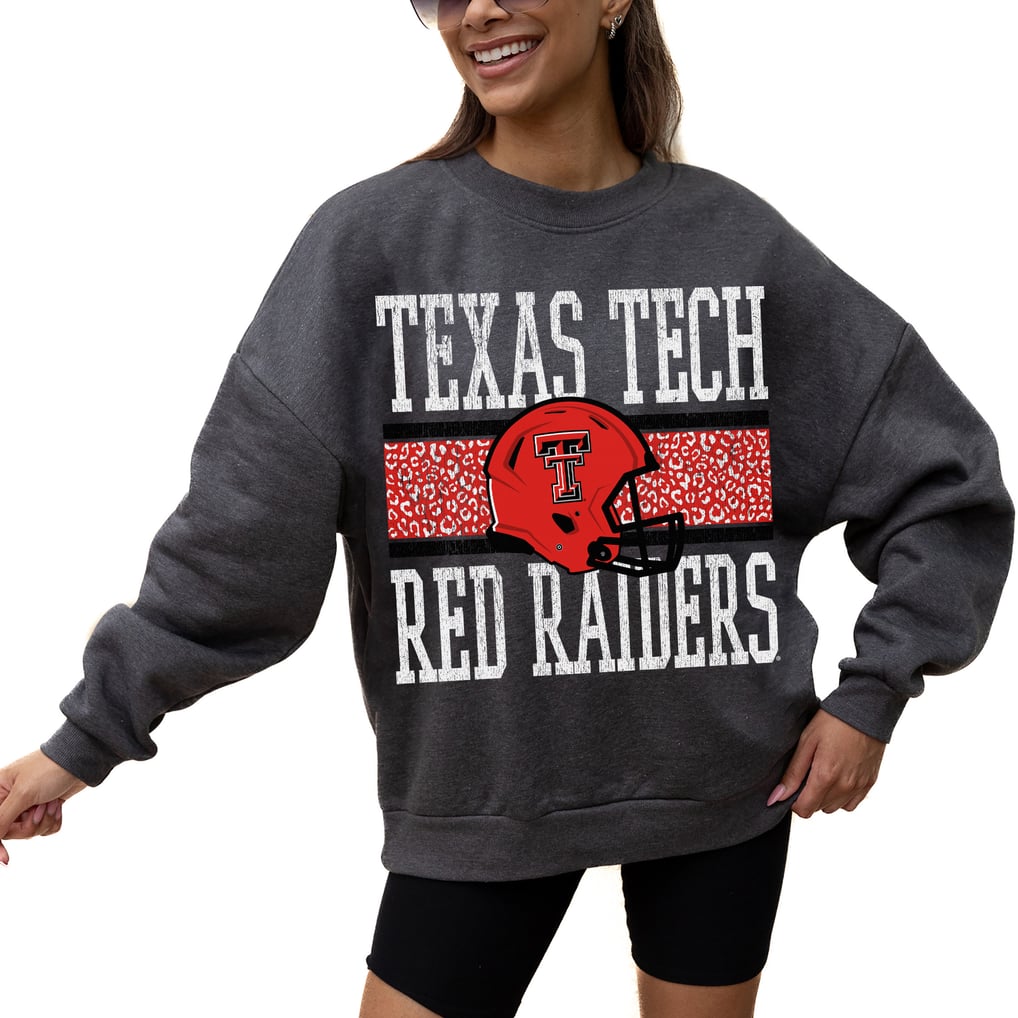 Texas Tech Red Raiders Gameday Couture Women's Premium Fleece Pullover Sweatshirt - Charcoal