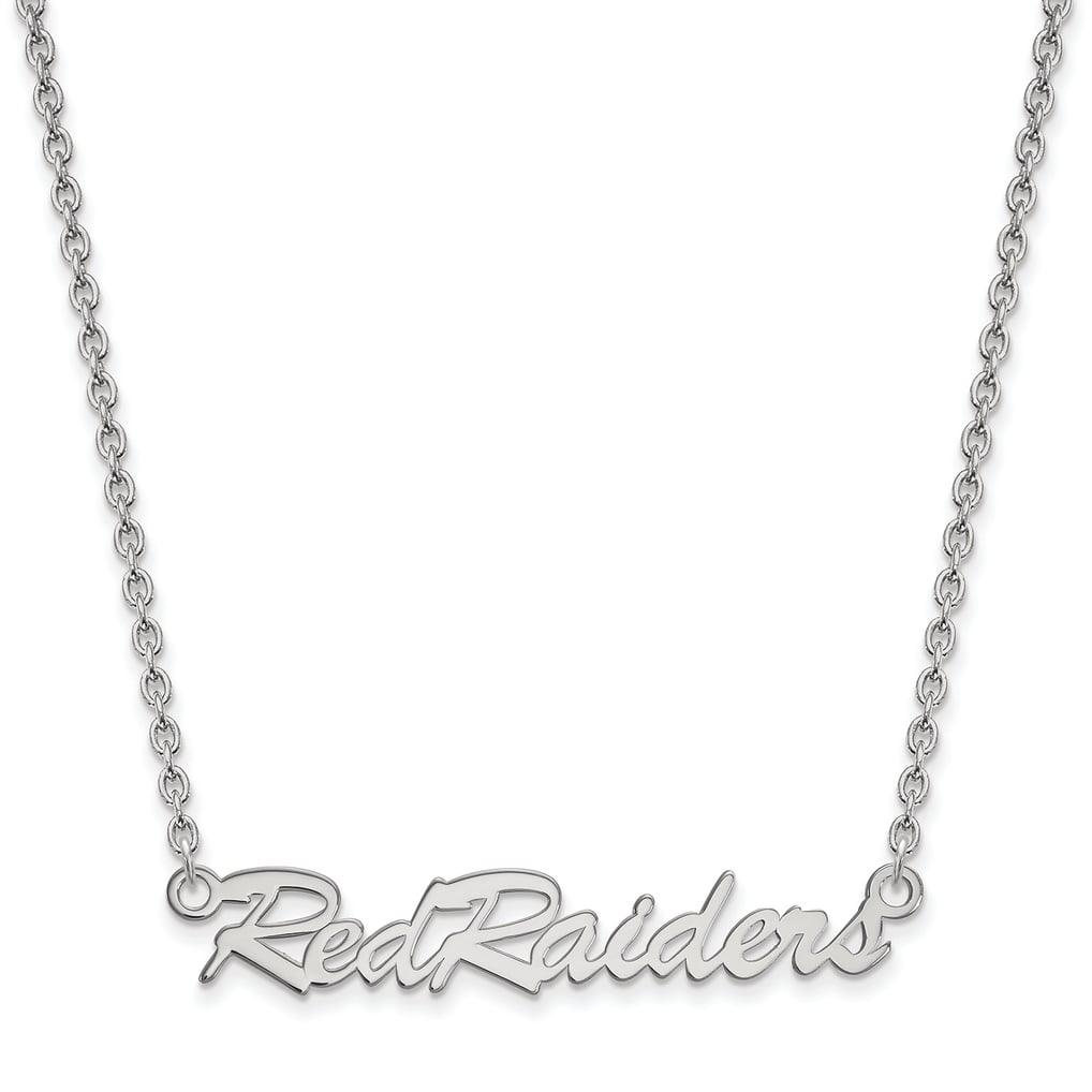 Texas Tech Red Raiders Women's Sterling Silver Script Necklace