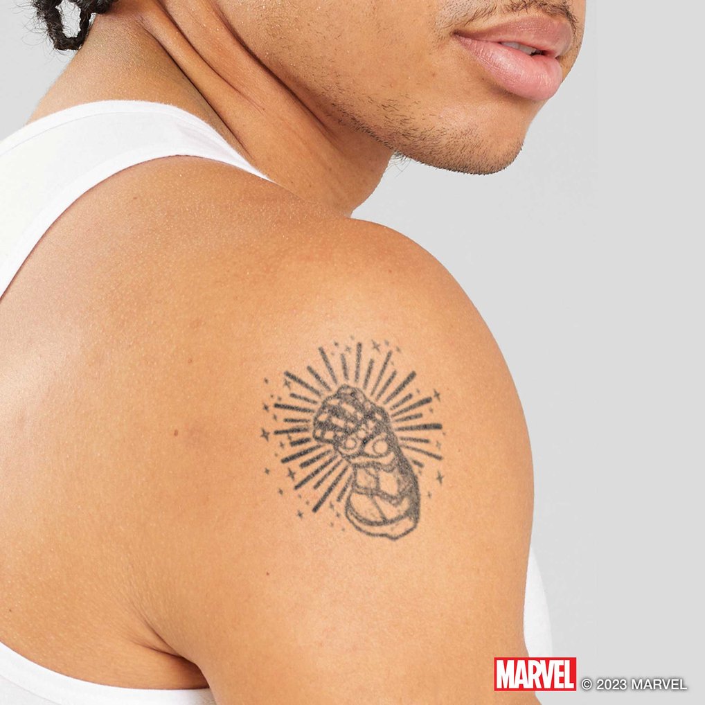 The Avengers Inkbox 4" Infinity Gauntlet Temporary Tattoo