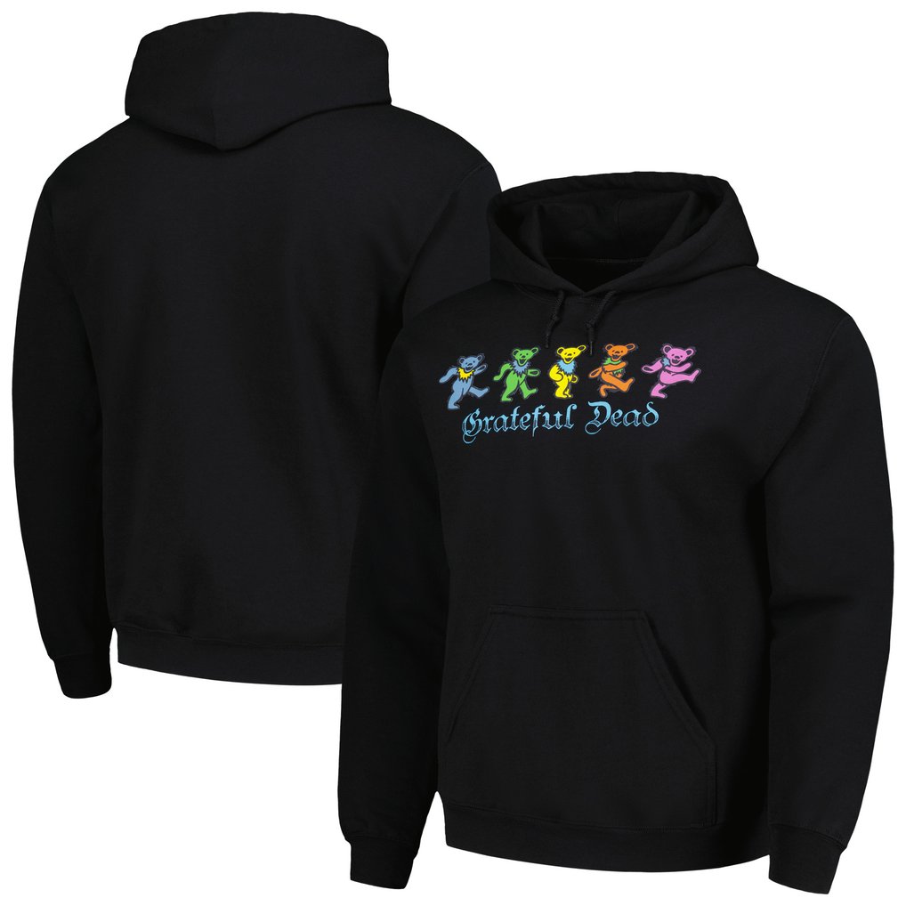 The Grateful Dead Ripple Junction Graphic Pullover Hoodie - Black