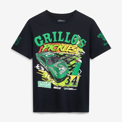  Todd Gilliland Front Row Motorsports #34 Grillo's Pickles T-Shirt - Black