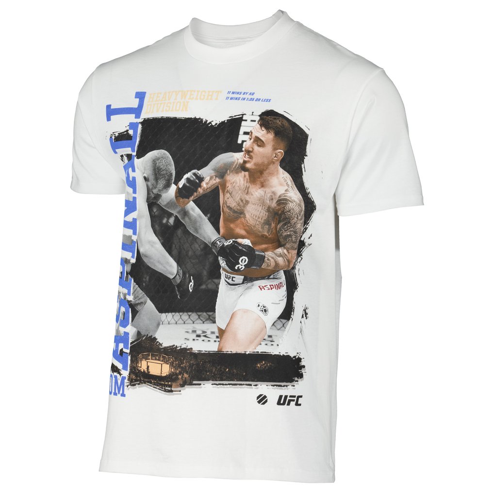 Tom Aspinall UFC  Badger T-Shirt – White
