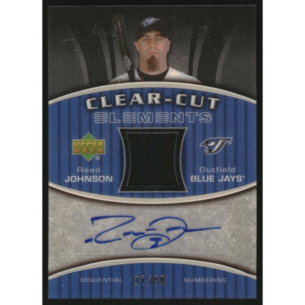 2007 Upper Deck Elements Clear Cut Elements Gold #RJ Reed Johnson