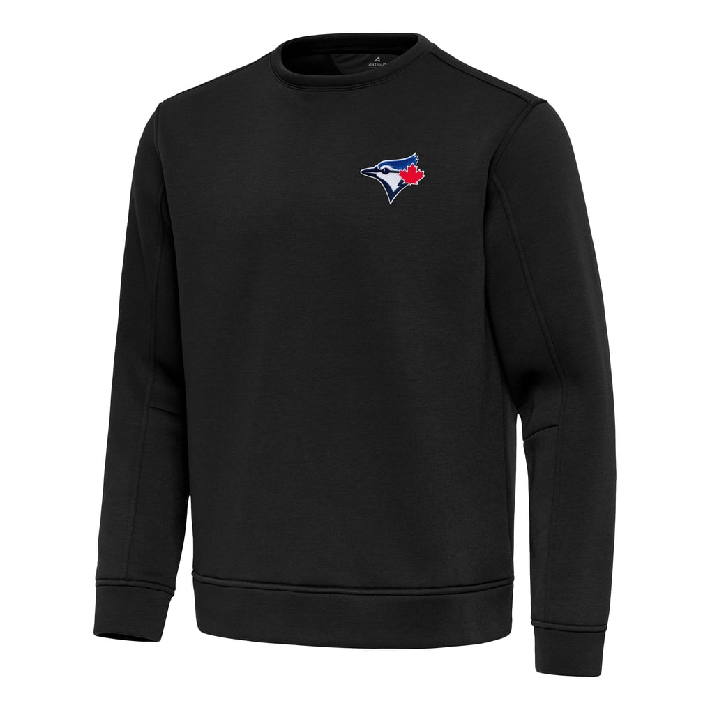 Toronto Blue Jays Antigua Relevant Lightweight Pullover Sweatshirt - Black
