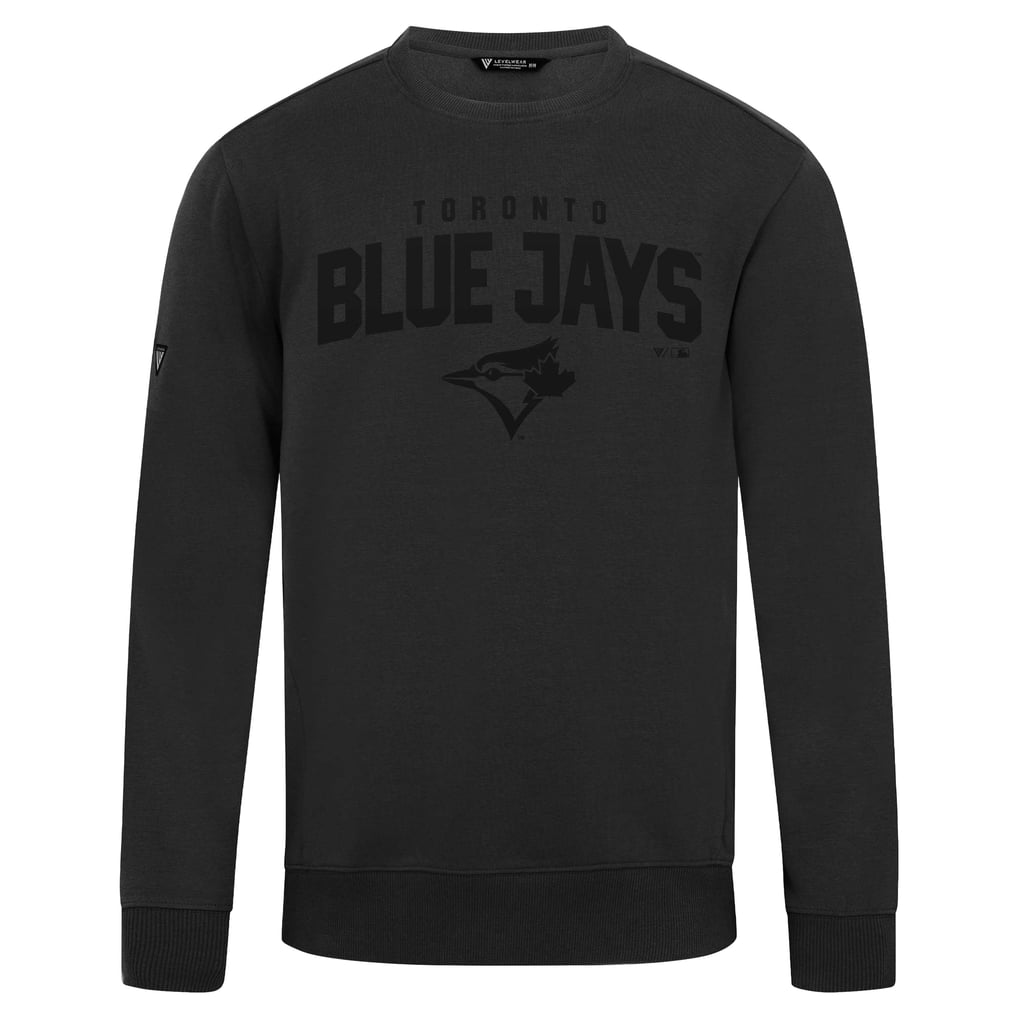 Toronto Blue Jays Levelwear Zane Team Arch Pullover Sweatshirt - Black