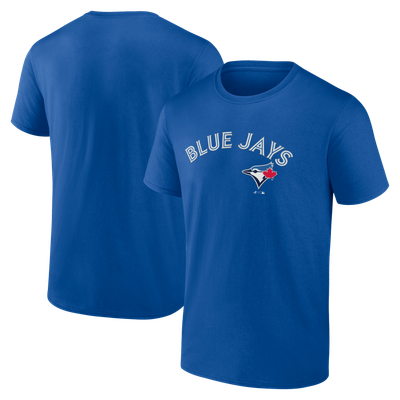 Toronto Blue Jays Logo Athletic Wordmark T-Shirt - Royal