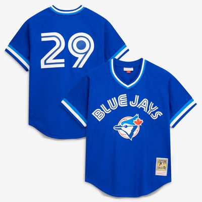Joe Carter Toronto Blue Jays Mitchell & Ness Authentic Batting Practice Jersey - Royal